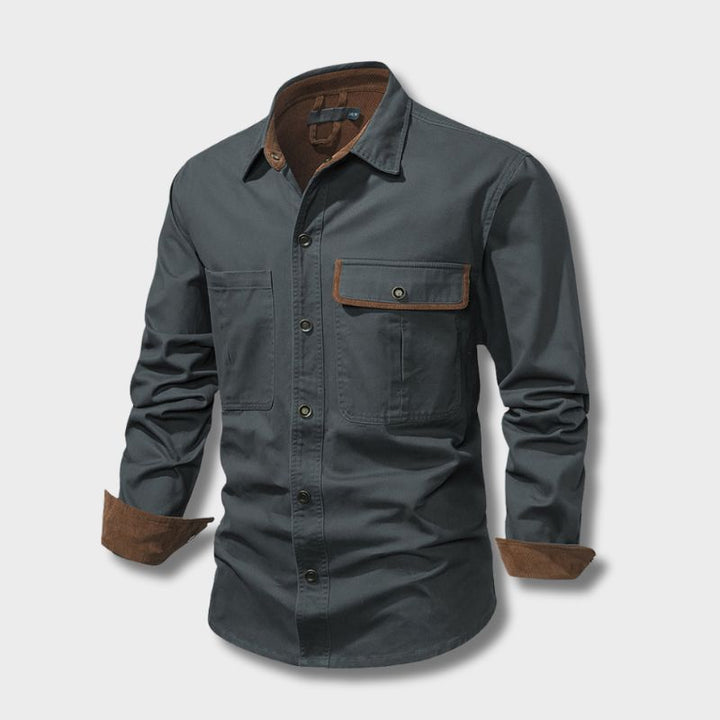 Stylish Men's Shirt - Lars-Grey-S-State of Style