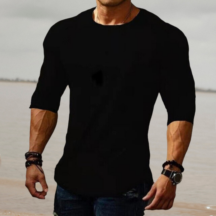 Stylish Men's Slim Fit Stretch Shirt - Felix-Black-S-State of Style