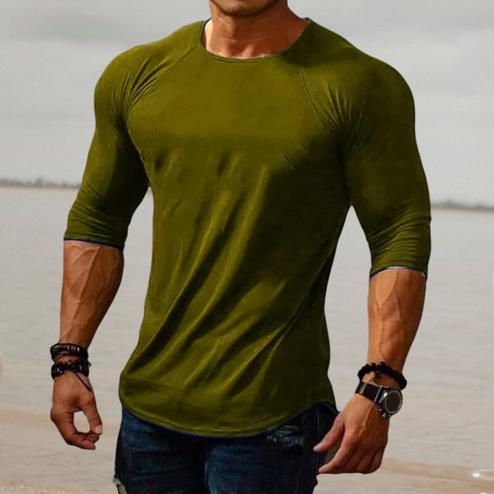 Stylish Men's Slim Fit Stretch Shirt - Felix-Green-S-State of Style
