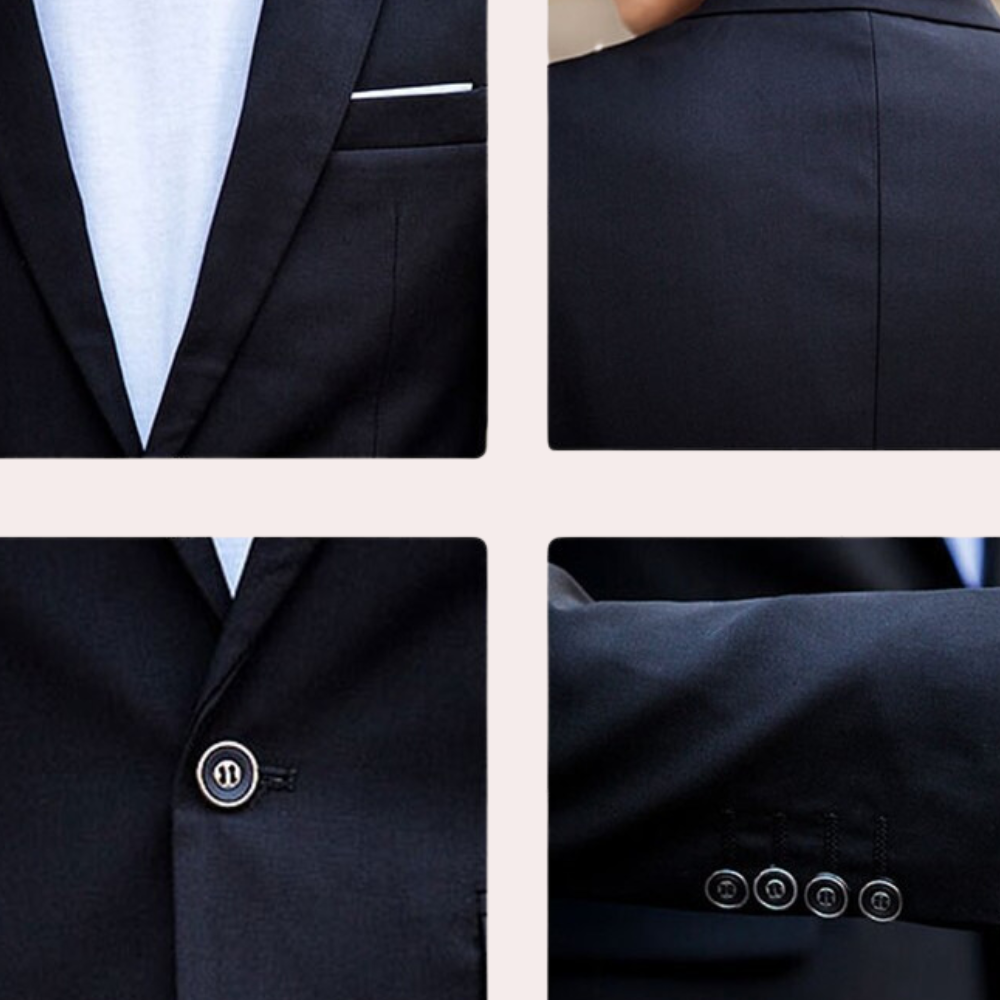 Stylish Men's Suit - Nathan-Black-S-State of Style