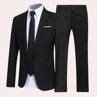 Stylish Men's Suit - Nathan-Black-S-State of Style