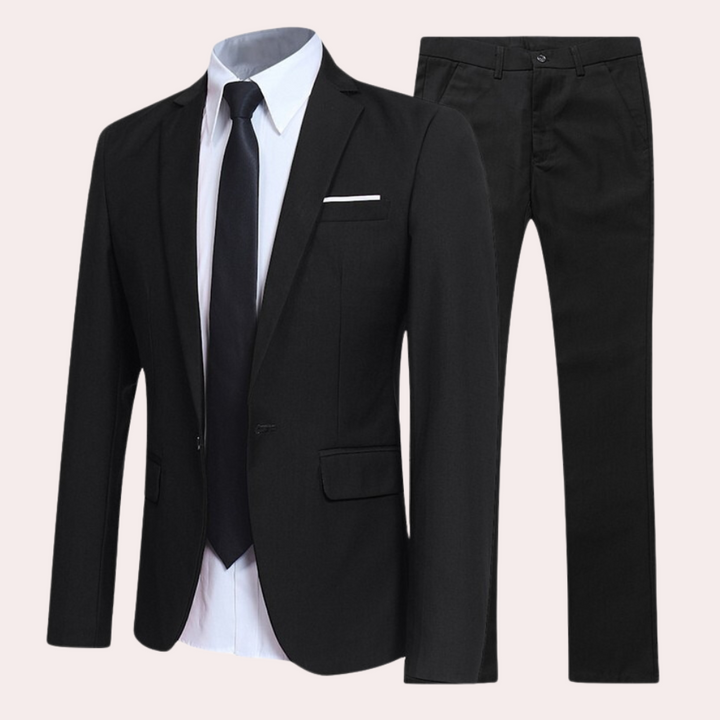 Stylish Men's Suit - Nathan-Black-S-State of Style