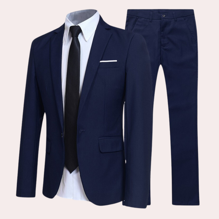 Stylish Men's Suit - Nathan-Dark blue-S-State of Style