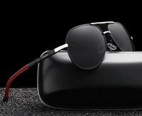 Stylish men's sunglasses with UV400 protection – Lennart-Gold-Black-State of Style