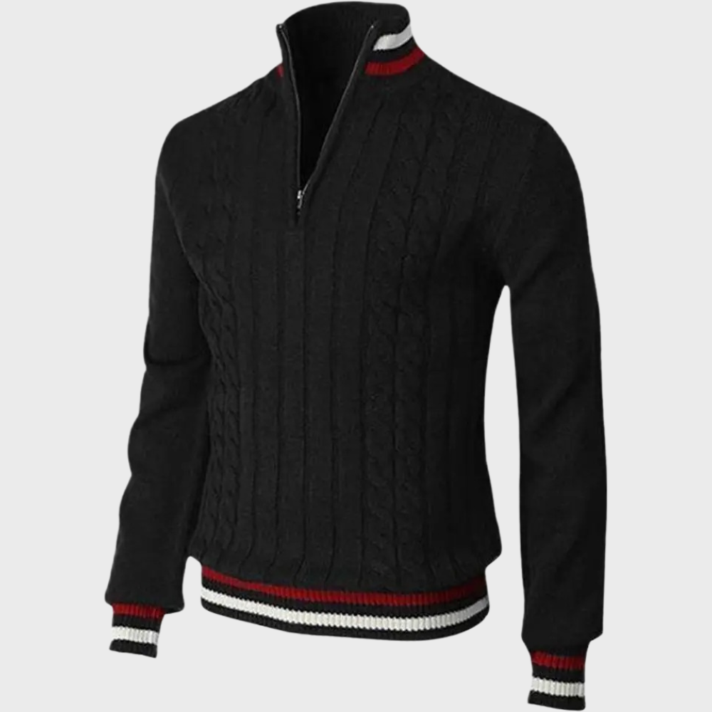 Stylish Men’s Sweater - Luca-Black-S-State of Style