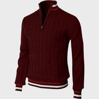Stylish Men’s Sweater - Luca-Burgundy-S-State of Style