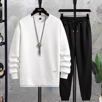 Stylish Men's Tracksuit - Mason-Black and White-M-State of Style