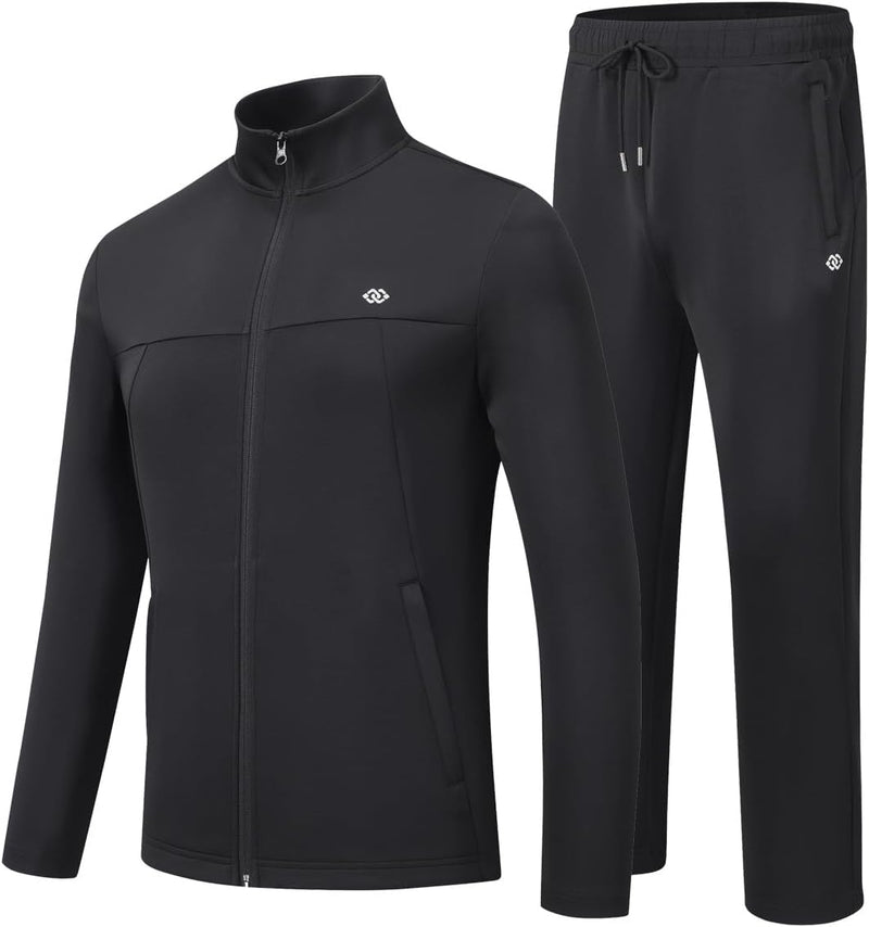 Stylish Men's Tracksuit - Olly-Black Set-S-State of Style
