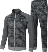 Stylish Men's Tracksuit - Olly-Camouflage Grey Set-S-State of Style