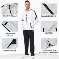Stylish Men's Tracksuit - Olly-White/Black-S-State of Style