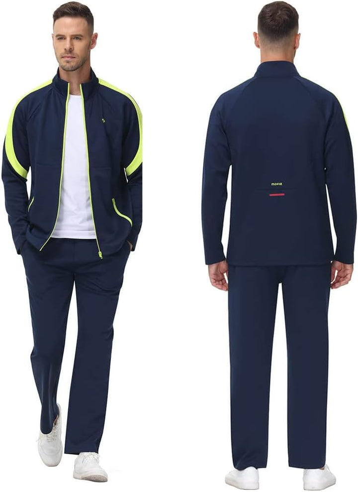 Stylish Men's Tracksuit - Olly-White/Black-S-State of Style