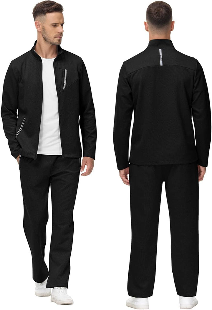 Stylish Men's Tracksuit - Olly-White/Black-S-State of Style