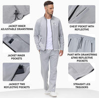 Stylish Men's Tracksuit - Olly-White/Black-S-State of Style