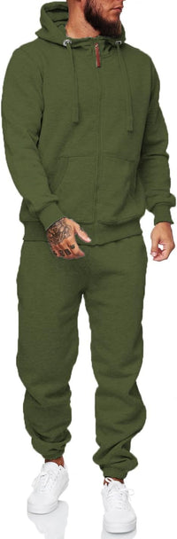Stylish Men's Tracksuit - Taylor-Army Green-S-State of Style