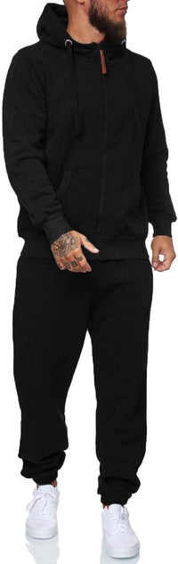 Stylish Men's Tracksuit - Taylor-Black-S-State of Style