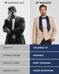 Stylish Men's Tuxedo - Jameson-Beige-XS-State of Style