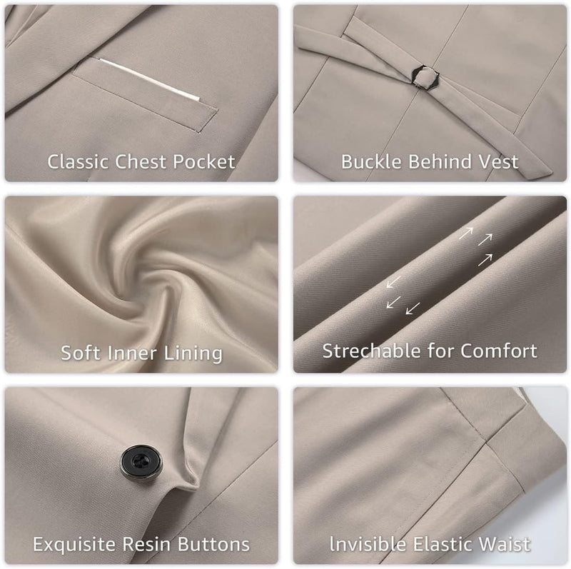 Stylish Men's Tuxedo - Jameson-Beige-XS-State of Style