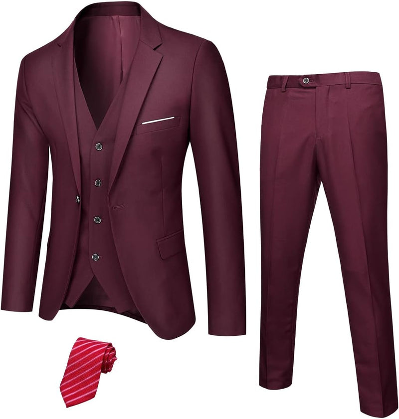 Stylish Men's Tuxedo - Jameson-Bordeaux (Stretch)-XS-State of Style