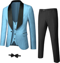 Stylish Men's Tuxedo - Jameson-Light Blue-XS-State of Style