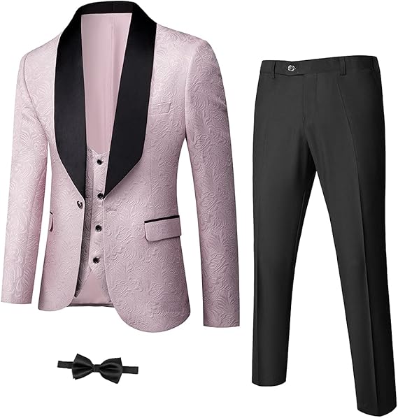 Stylish Men's Tuxedo - Jameson-Light Pink-XS-State of Style