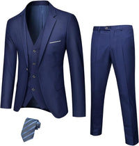 Stylish Men's Tuxedo - Jameson-Navy Blue (Stretch)-XS-State of Style