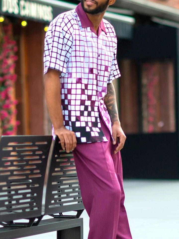 Stylish men's two-piece set for warm days - summer classic-Set C-S-State of Style