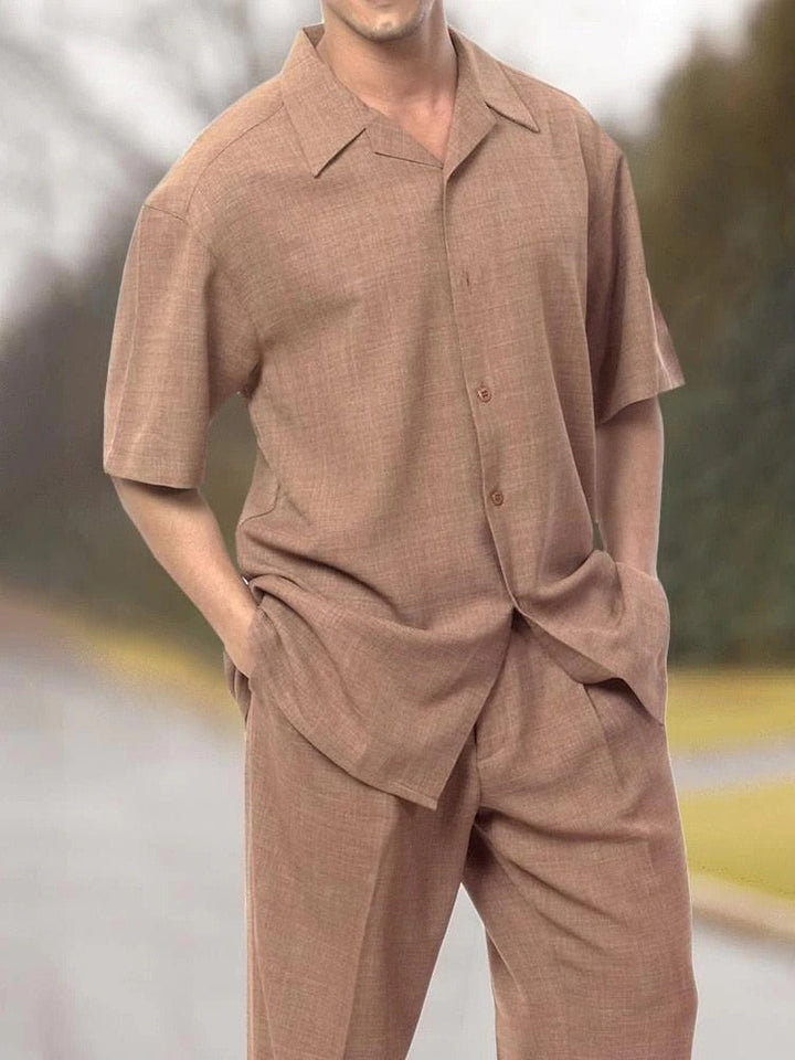 Stylish men's two-piece set for warm days - summer classic-Set J-S-State of Style