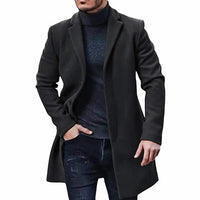 Stylish Men's Winter Coat - Atticus-Black-M-State of Style