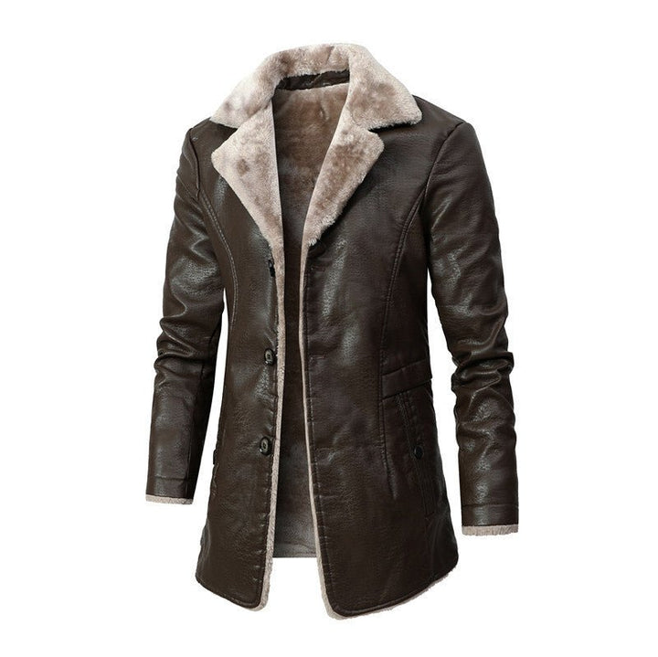 Stylish Men's Winter Coat - Lukas-Brown-S-State of Style
