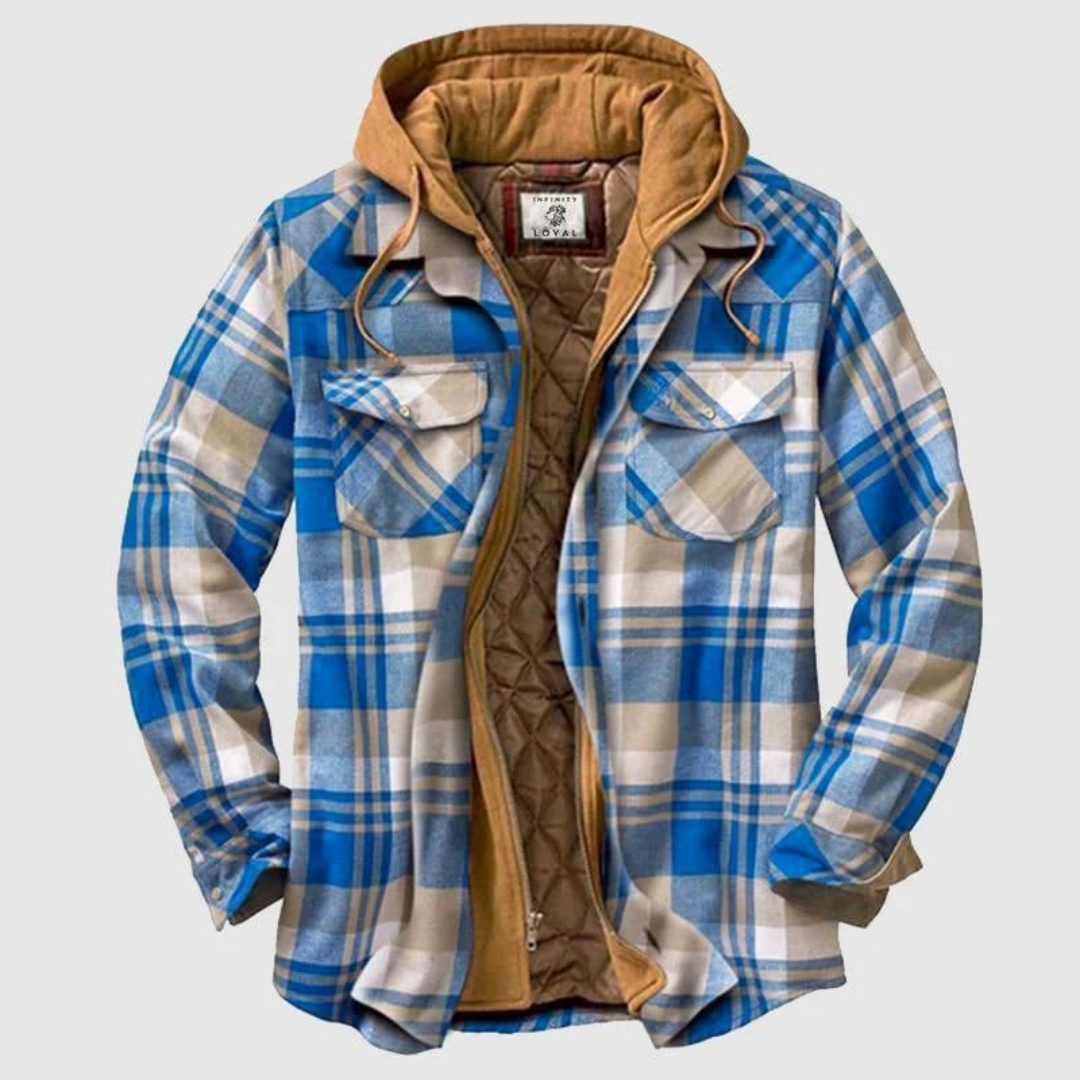 Stylish Men's Winter Coat - RusticJack-Blue-S-State of Style