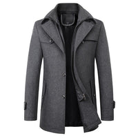 Stylish Men's Winter Coat - Victor-Dark grey-M-State of Style
