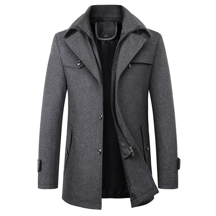 Stylish Men's Winter Coat - Victor-Dark grey-M-State of Style