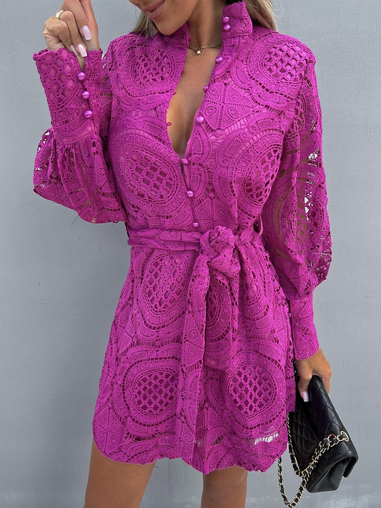Stylish Mini Dress for Women | Perfect for Every Occasion-Pinkish Red-S-State of Style