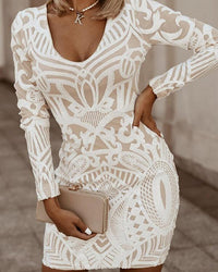 Stylish Mini Dress with V-Neck - Sienna-Black-S-State of Style