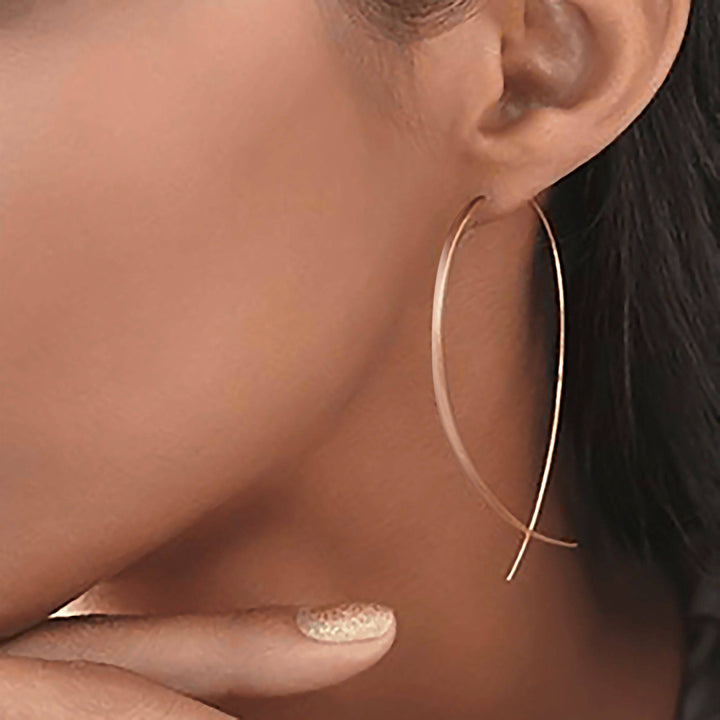 Stylish Minimalist Earrings - Lina-Silver-State of Style