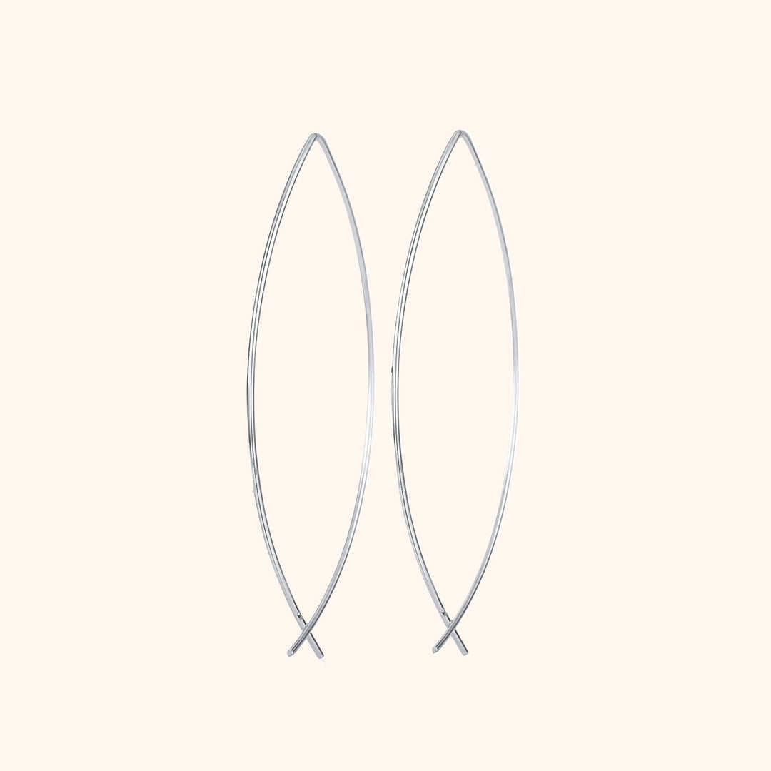 Stylish Minimalist Earrings - Lina-Silver-State of Style