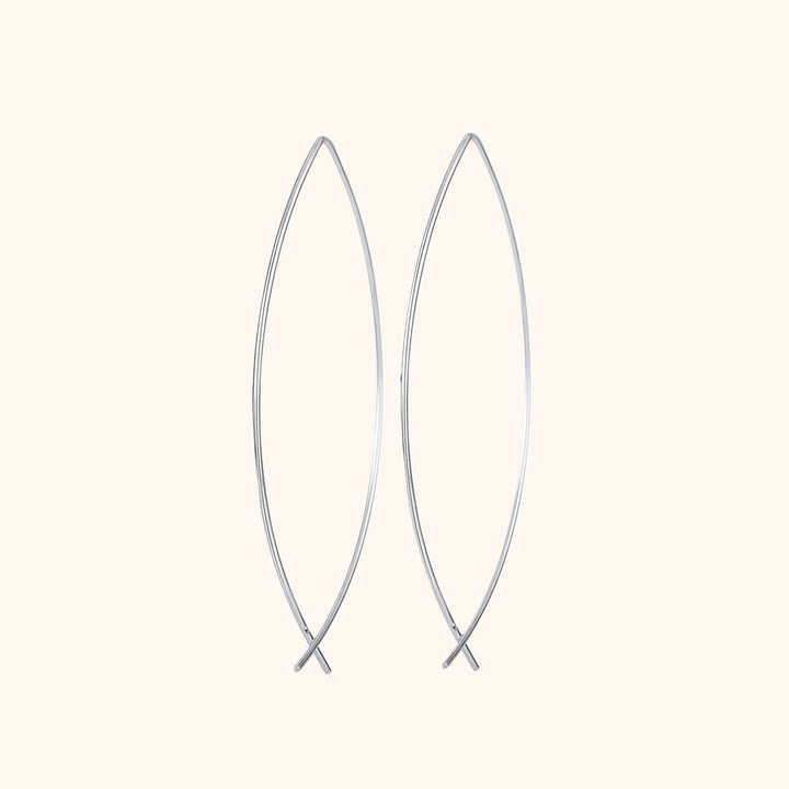 Stylish Minimalist Earrings - Lina-Silver-State of Style
