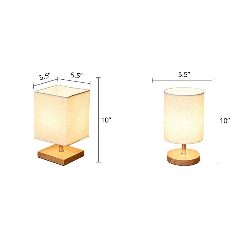 Stylish Minimalist Table Lamp - LinenWood-Round-State of Style