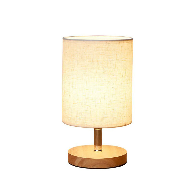 Stylish Minimalist Table Lamp - LinenWood-Round-State of Style