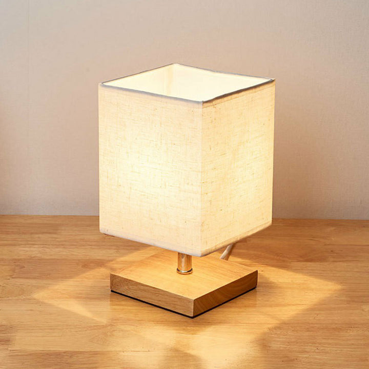 Stylish Minimalist Table Lamp - LinenWood-Square-State of Style