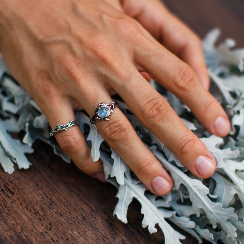 Stylish Moonstone Statement Ring - Iris-Moon-51mm-State of Style