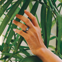 Stylish Moonstone Statement Ring - Iris-Moon-51mm-State of Style