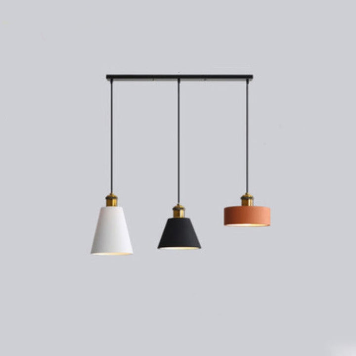 Stylish Morandi Design LED Pendant Light - MoraGlow-3 Kops-Rectangular Ceiling Plate-State of Style