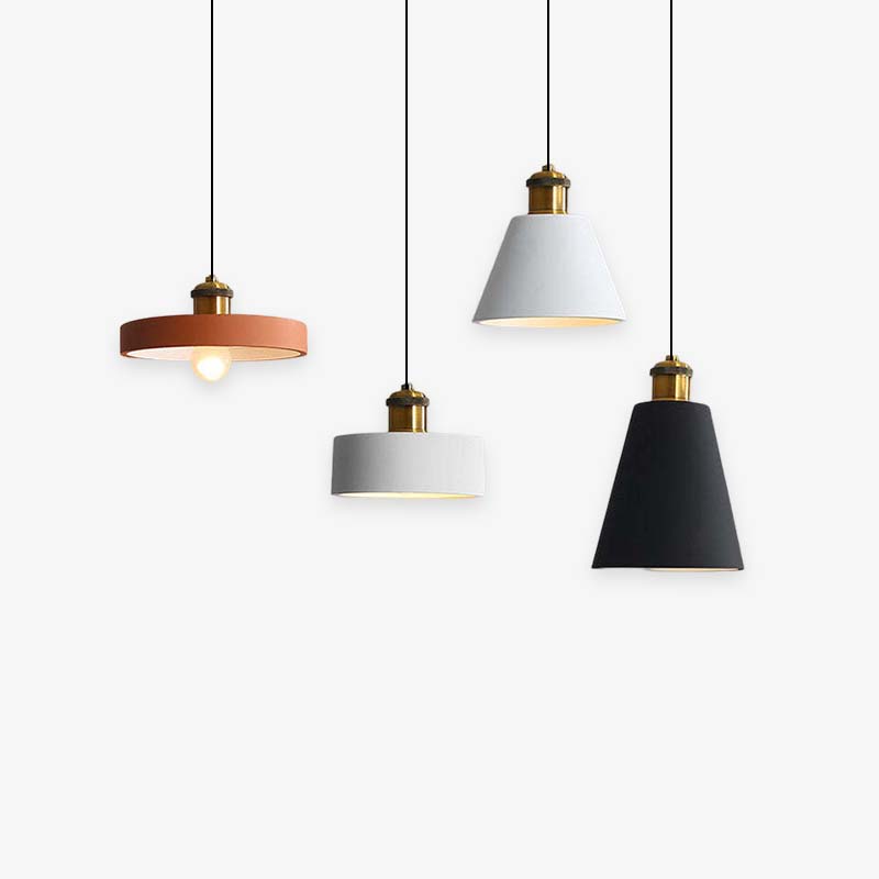 Stylish Morandi Design LED Pendant Light - MoraGlow-A-White-State of Style