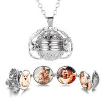 Stylish Multi-Layer Photo Locket Necklace-Antique silver-State of Style