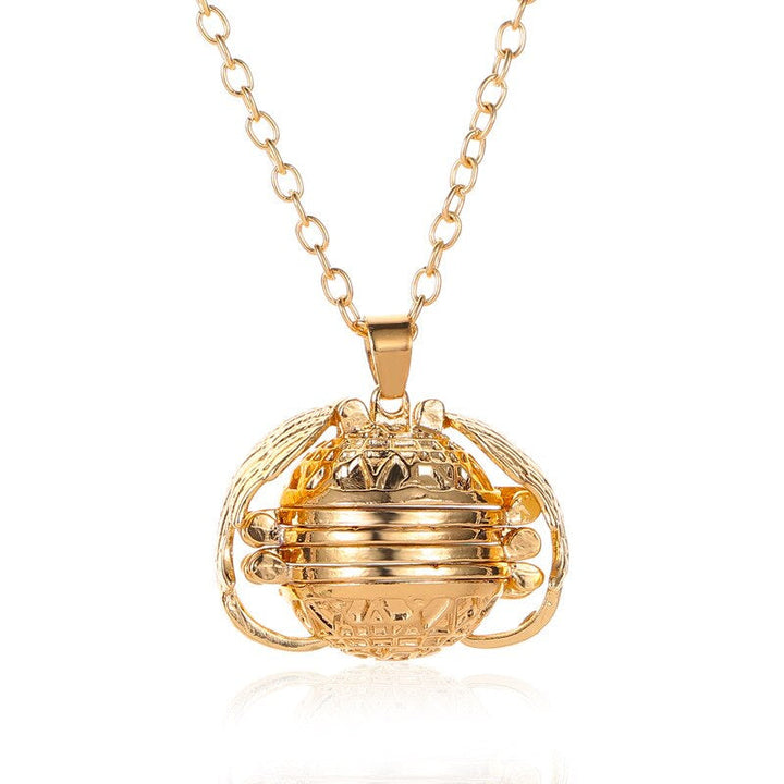 Stylish Multi-Layer Photo Locket Necklace-Gold-State of Style