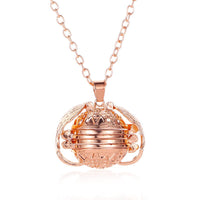 Stylish Multi-Layer Photo Locket Necklace-Rose gold-State of Style