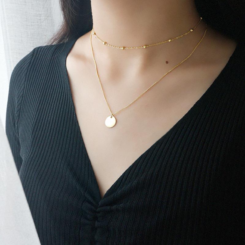 Stylish Multilayer Necklace - Lunisa-Gold-State of Style