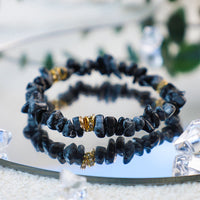Stylish Natural Stone Crystal Bead Bracelet - Celine-White Turquoise-State of Style