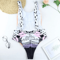 Stylish one-piece swimsuit with animal print for women - WildWelle-Leopard-S-State of Style